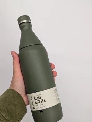 new stanley All Day Slim Bottle | 20 OZ dried pine Christmas gift water bottle - Image 1 of 4