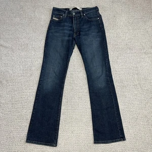 Diesel industry "Fanker" Jeans Mens 30x30 Blue Denim Boot Cut Faded Italy Made - Picture 1 of 9