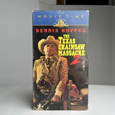 The Texas Chainsaw Massacre 2 (VHS, 1998, Movie Time) Great Condition - TESTED - Image 1 of 4