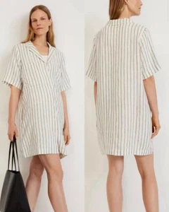 Camicia da lavoro Everlane The Linen abito osso/righe nere M Lagenlook donna - Foto 1 di 4