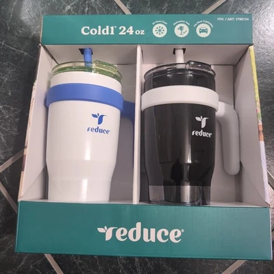 REDUCE 24 oz. Cold1 Tumbler, 2-Pack (Black & whitish) - Image 1 of 3