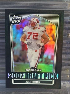 JOE THOMAS 2007 TOPPS DPP CHROME REFRACTOR #115 RC ROOKIE CLEVELAND BROWNS HOF - Picture 1 of 2