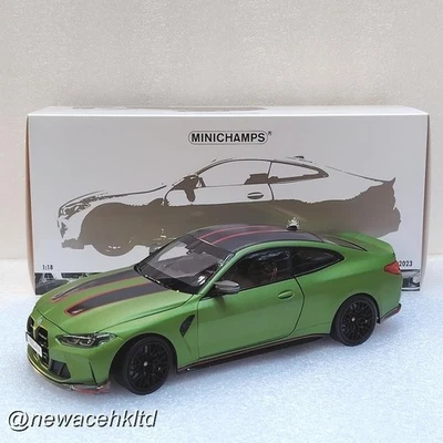 BMW M4 CSL 2023 MATT GREEN METALLIC MINICHAMPS 1/18 #110023020 - Image 1 of 2