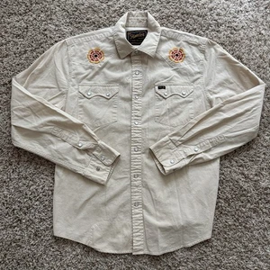 Howler Brothers Pearl Snap Crosscut Deluxe Beach Blooms LS Shirt Men’s Size S - Picture 1 of 8