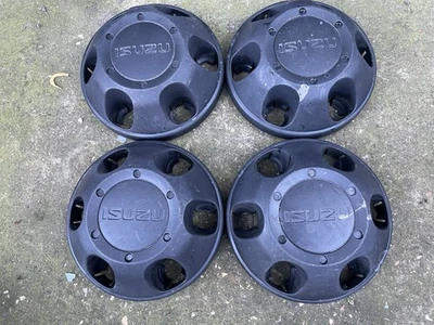 Set of Genuine Isuzu Dmax D-Max Steel Wheel Centre Caps x4 - Image 1 of 4
