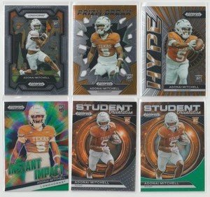2024 Panini Prizm Draft Picks Adonai Mitchell rookie card lot / Green Inserts - Picture 1 of 1