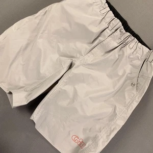 Gill Sailing Deck Shorts Mens Large Gray Mesh Lined Elastic Waist Zip Fly D-Ring - Picture 1 of 17