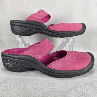 KEEN Shoes Womens Size 10 Pink Mary Jane Clog Mule Leather Hook & Loop 1012325 - Image 1 of 4