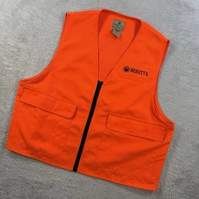 Beretta Vest Men Medium Orange High Visibility Vis Hunting Field Shooting Pocket - Image 1 of 4