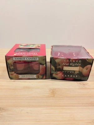 Yankee Candle Tea Lights 12 pack NEW Plus 7 Pack Open All Unused Macintosh Scent - Image 1 of 4