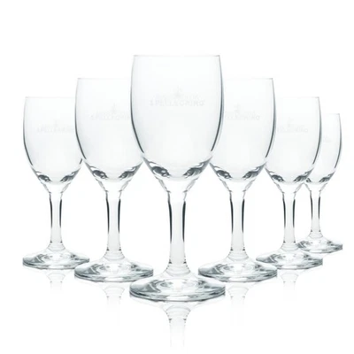 12x San Pellegrino Glas 0,22l Kelch Gläser Acqua Panna Mineral Wasser Sprudel