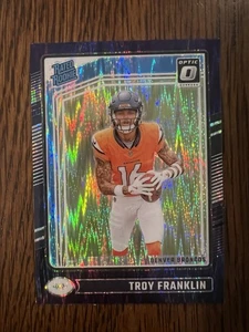 2024 Donruss Optic Rated Rookie Purple Shock Prizm #294 Troy Franklin RC - Bild 1 von 2