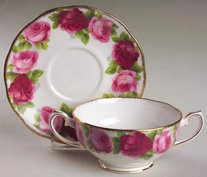 Royal Albert Old English Rose  Cream Soup & Saucer 2369281 - Picture 1 of 1