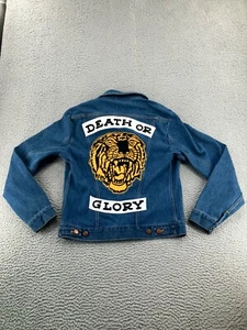 Vintage Wrangler No Fault Denim Jacket Mens Medium Blue Sanfor Set Sailor Jerry - Picture 1 of 22
