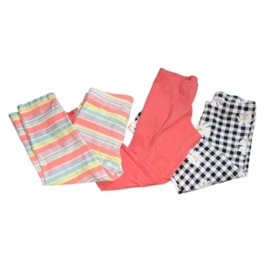 Girls 3 Piece Leggings Lot-Multi-color-Size 7/8-Fair - Picture 1 of 8
