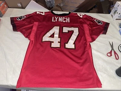 AUTHENTIC John Lynch TAMPA BAY BUCCANEERS Adidas JERSEY Red Clean Mens 54 Sewn - Image 1 of 4