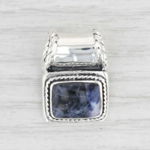 Nuevo Colgante De Sodalita Azul 925 Plata Esterlina Solitaire B12768 - Imagen 1 de 3