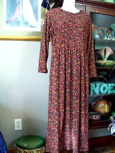 LL Bean Knopfleiste Empire Taille Strickkleid Emma Ewardian Kostüm SM Petite - Bild 1 von 5