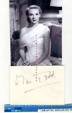 Ann Todd ,Googie Withers vintage signed page AFTAL#145