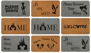 BETTER THAN COIR Grey Brown Coir Disney Themed Gift Home Decor Door Mats 70x40cm - Picture 1 of 17