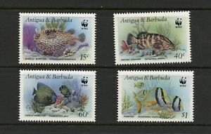 R2753 Antigua 1987 poisson marin WWF 4v.       MNH