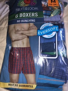 Herren Boxershorts ohne Etikett gewebt, Eversoft, feuchtigkeitsableitend, sortiert, Medium - Bild 1 von 7