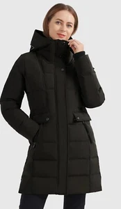Orolay Women's Full Zip Slant Pocket Hooded Puffer Down Coat Jacket 2XL $249 - Picture 1 of 4