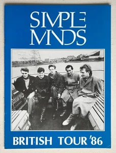 SIMPLE MINDS - British Tour '86 Programm MILTON KEYNES - Bild 1 von 3