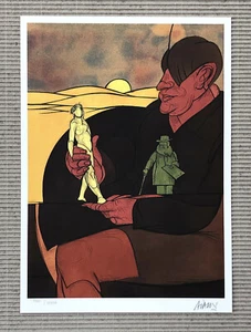 VALERIO ADAMI «Statuette - 1982» limit. Farblithografie, handsigniert+nummeriert - Bild 1 von 2