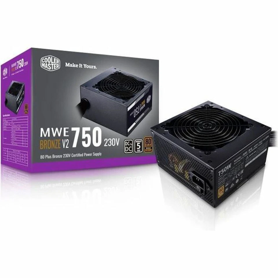 Cooler Master MWE 750 V2 750W 80 Plus Bronze EU 230V Alimentatore (Spina BEU)