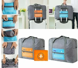32L Foldable Travel Storage Luggage Carry On Organizer Hand Shoulder Duffle Bag - Picture 1 of 6