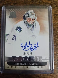 2011-12 UPPER DECK THE CUP ROOKIE AUTOGRAPHS #98 EDDIE LACK CANUCKS 139/199 - Picture 1 of 2