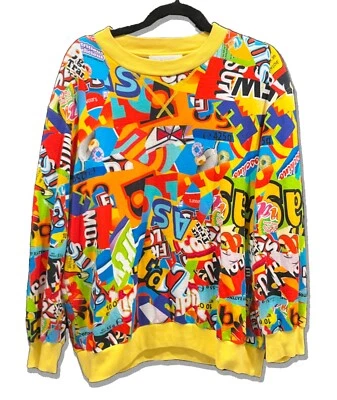 MOSCHINO COUTURE JEREMY SCOTT FW 2014 КОНФЕТЫ ОБЕРТКА ТОЛСТОВКА УНИСЕКС - Изображение 1 из 4