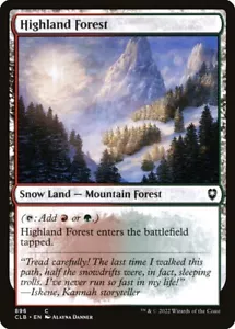 4x Highland Forest - NM - Battle for Baldur's Gate - SPARROW MAGIC - Picture 1 of 1
