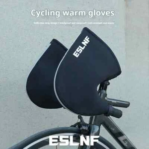 Winter Road Bike Gloves Windproof Warm Cycling Hand Guards Cold Handlebar Gloves - Picture 1 of 14