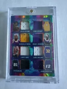 2022 Leaf Utopia TU-05 Erving/Kobe/Shaq/Magic/Bird/Malone/Duncan/Stockton #8/9 - Picture 1 of 2