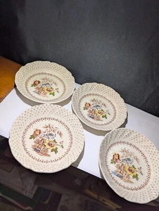 VTG SET OF 4 BERRY BOWLS ROYAL DOULTON GRANTHAM D5477 ENGLAND VF - Picture 1 of 7