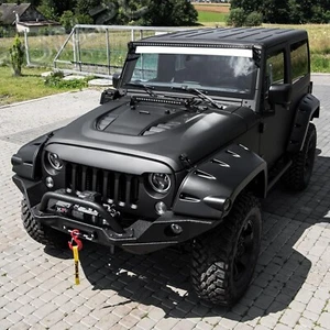 Vented Heat Dispersion Hood For 2007-2017 Jeep Wrangler JK JKU, 10th Anniversary - Picture 1 of 21