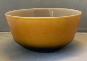 Fire King Anchor Hocking Black & Orange Ombre Salad Bowl 8.5" Vintage USA Made  - Picture 1 of 3