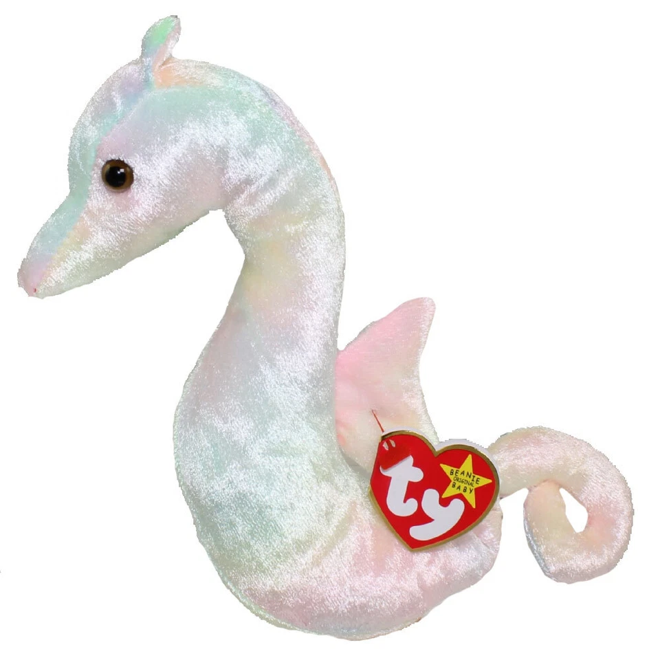 TY Beanie Baby - NEON the Seahorse (7.5 inch) - MWMT's Stuffed Animal Toy - Image 1 of 1
