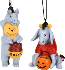 Tree Buddees 2pcWinnie The Pooh and Eeyore Halloween Trick or Treating Ornaments - Picture 1 of 9