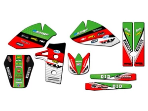 1985-2004 KX 60 RICOCHET Green Senge Graphics Kit Compatible with Kawasaki - Picture 1 of 10