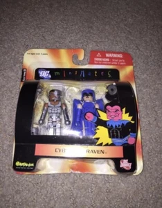 2008 DC DIRECT MINIMATES SERIES 8 CYBORG & RAVEN VERY RARE - Picture 1 of 11