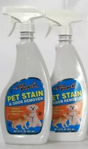 2 Bottles Pro Power 22 Oz Pet Stain & Odor Remover For Carpets Upholstery Fabric - Picture 1 of 1