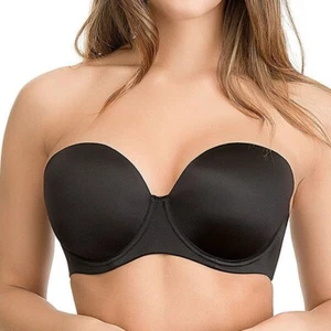 Most Sizes  34 36 38 B C D Sexy Cleavage Underwire STRAPLESS MULTI-WAY BRA - Picture 1 of 10