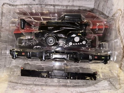 1/64 Scale Case IH AF11 Combine 2024 Farm Show Ertl Track Both Heads Chase Black - Image 1 of 4