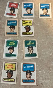 MLB Topps Story Booklet 1970 LOTE de (9 Reggie Jackson, Bob Gibson - Imagen 1 de 4