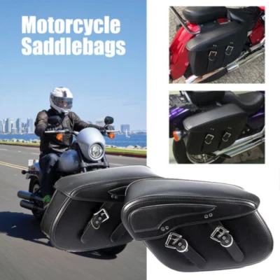 Black Saddle Bags Saddlebag Luggage Bag for Honda VTX1300C VTX1800C VTX 1800 USA Foto 1 de 4