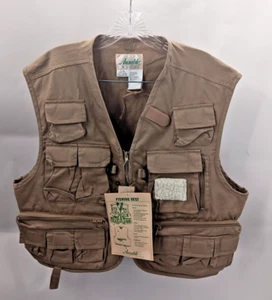 Ausable Weste Herren XL Fliegenfischen Jagd 22 Taschen Utility Wanderausrüstung Canvas - Bild 1 von 4