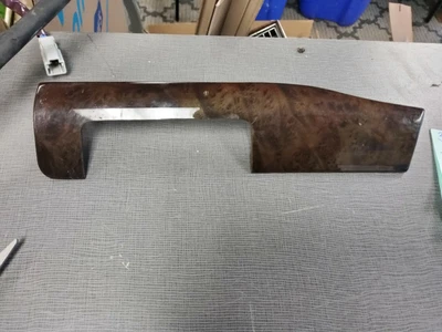 BMW Serie 3 E46 2000-2006 paso delantero derecho centro tablero moldura OEM grano de madera Foto 1 de 3